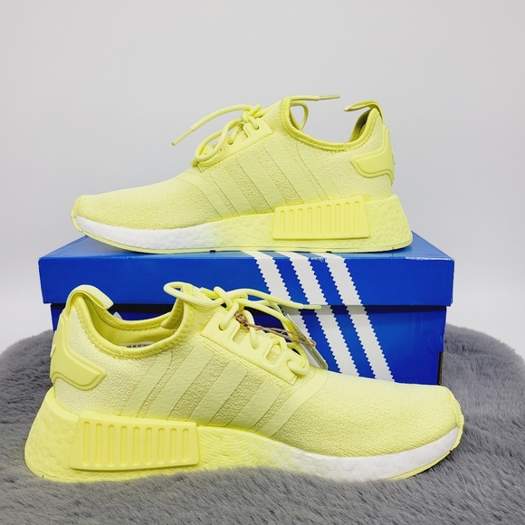 New Adidas Originals NMD_R1 Pulse Yellow Running Shoes Women's Size 6.5 - Picture 5 of 8